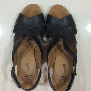 Clarks wedge espadrilles